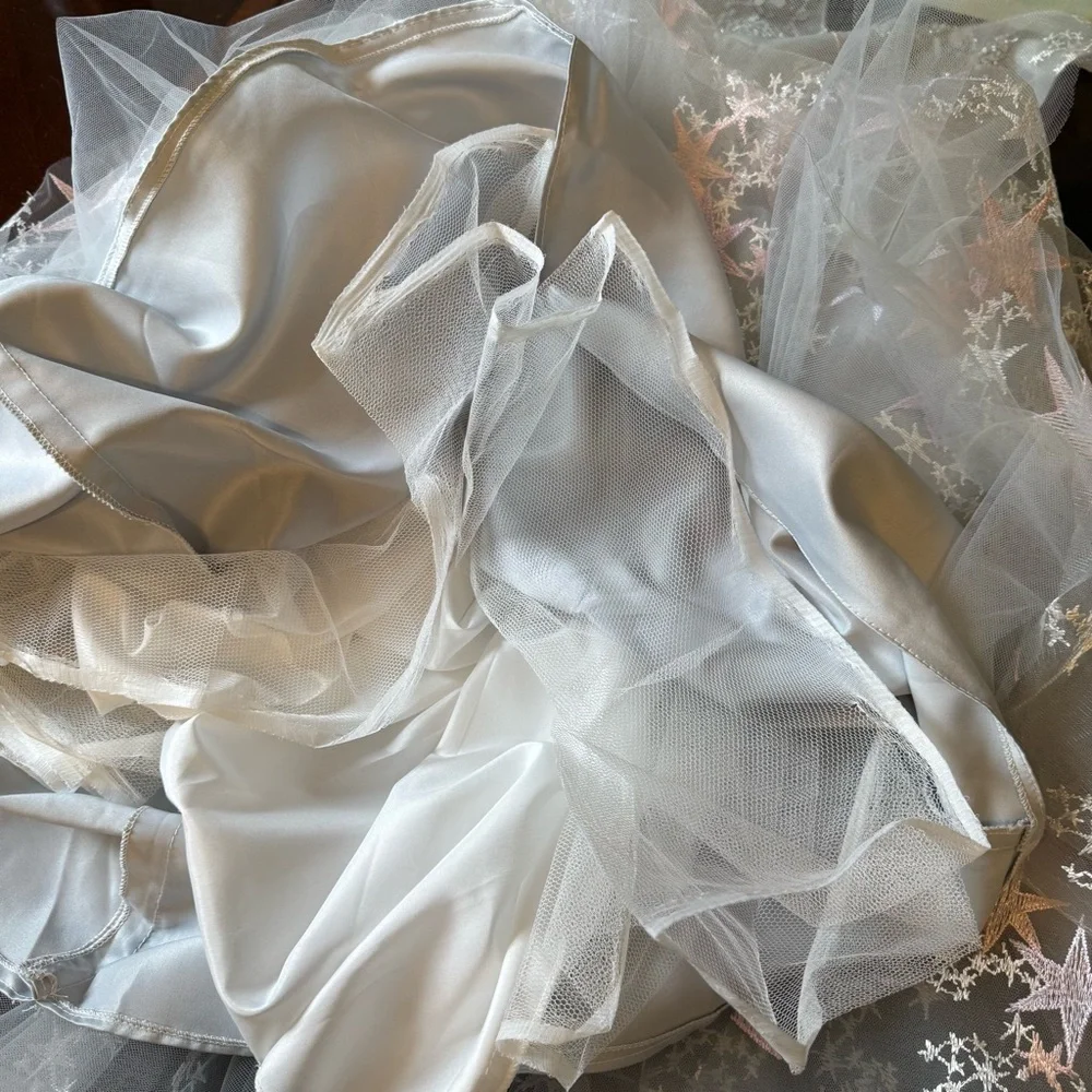 Sparkle Princess Tulle Dress w/ Stars Sz 140 (Fits 8-10 year old) Party Dress